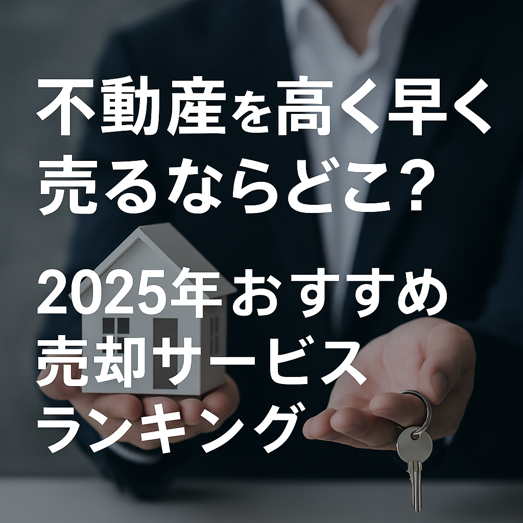 🏠【比較】不動産を高く早く売るならどこ? 2025年おすすめ売却サービスランキング
