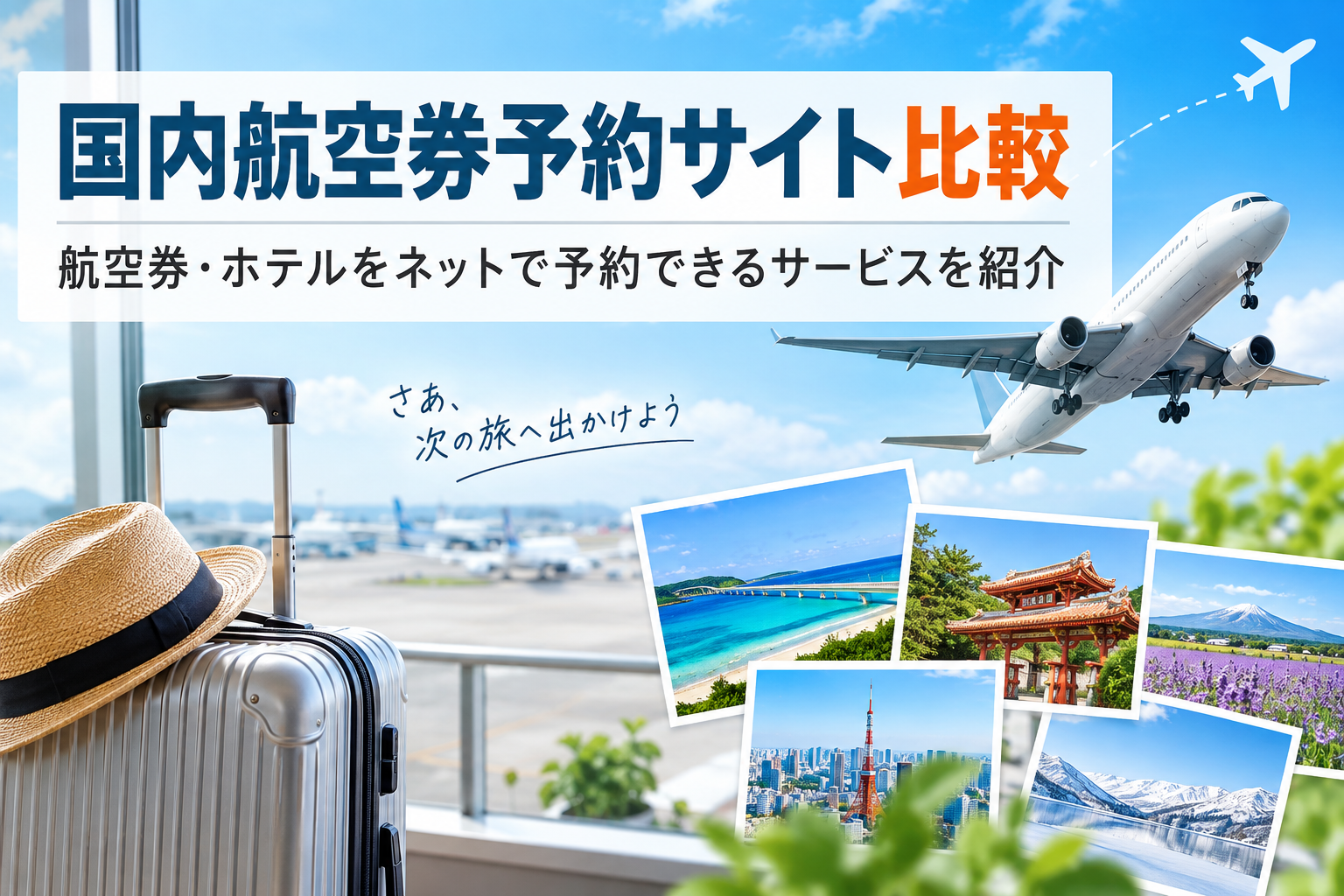 国内航空券予約サイト比較|航空券・ホテルをネットで予約できるサービスを紹介