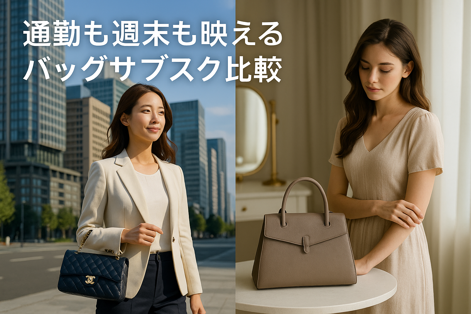 通勤も週末も映えるバッグサブスク比較｜総合評価1位はLaxus（ラクサス）
