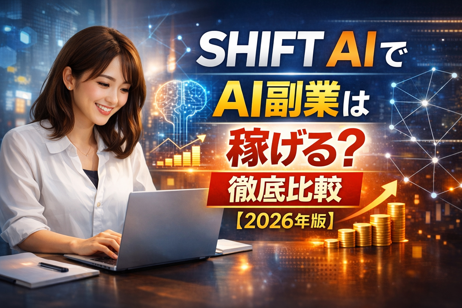 SHIFT AIは本当に稼げる?AI副業スクールを徹底比較【2026年版】