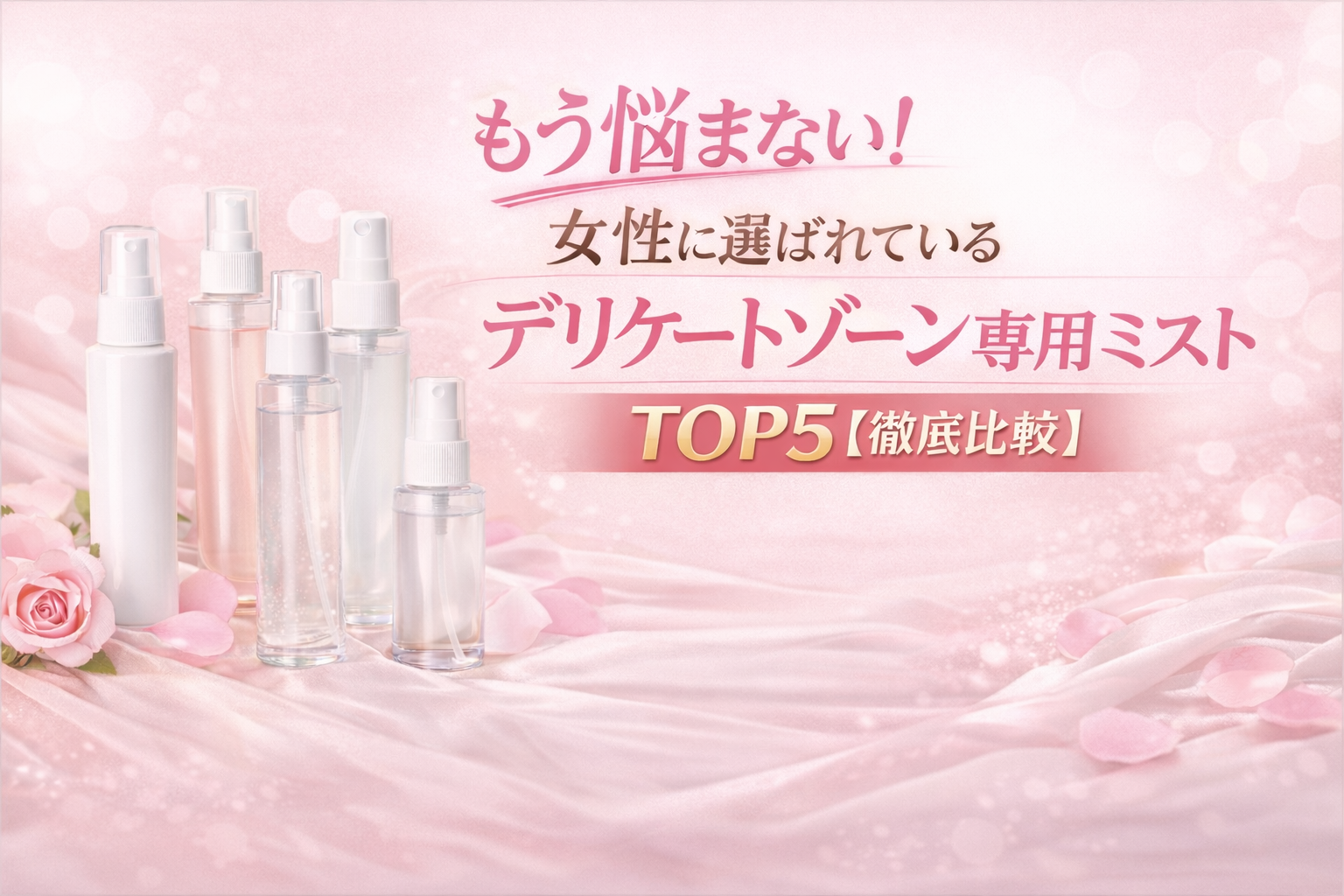 もう悩まない!女性に選ばれているデリケートゾーン専用ミストTOP5【徹底比較】