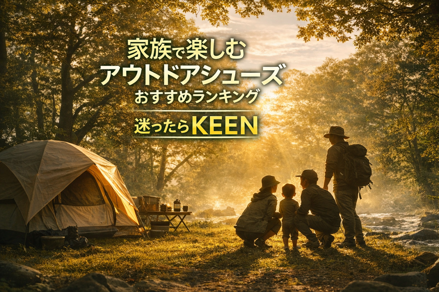 家族で楽しむアウトドアシューズおすすめランキング|パパも子どもも安心して履けるのはKEEN!